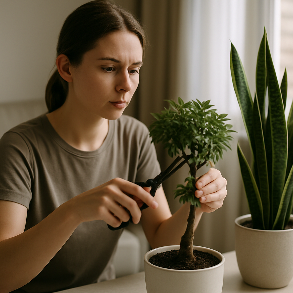 Woody Plants Grow A Garden: Keep Indoor Plants Small for Apartments and Snake Plant Care