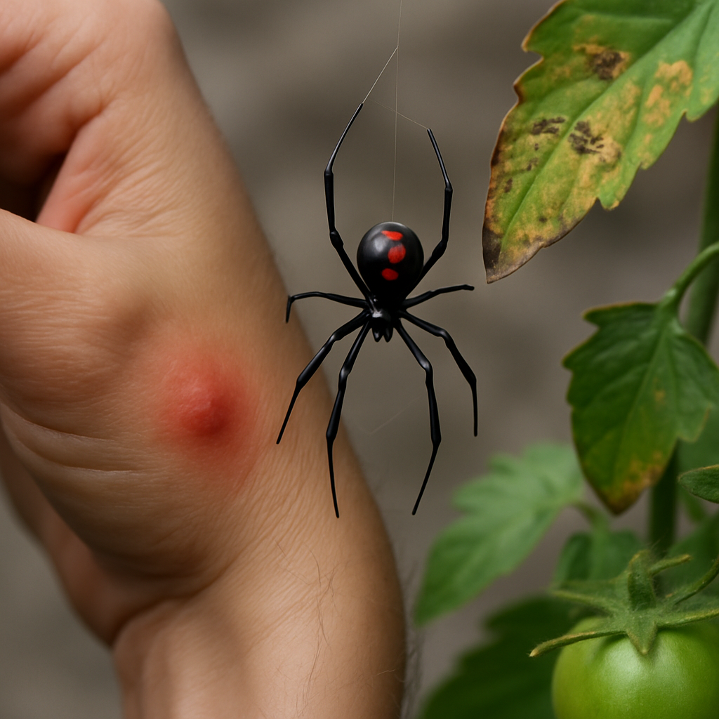 Black Widow Spider Bite: How to Identify Insect Bites and Signs of Pests on Plants