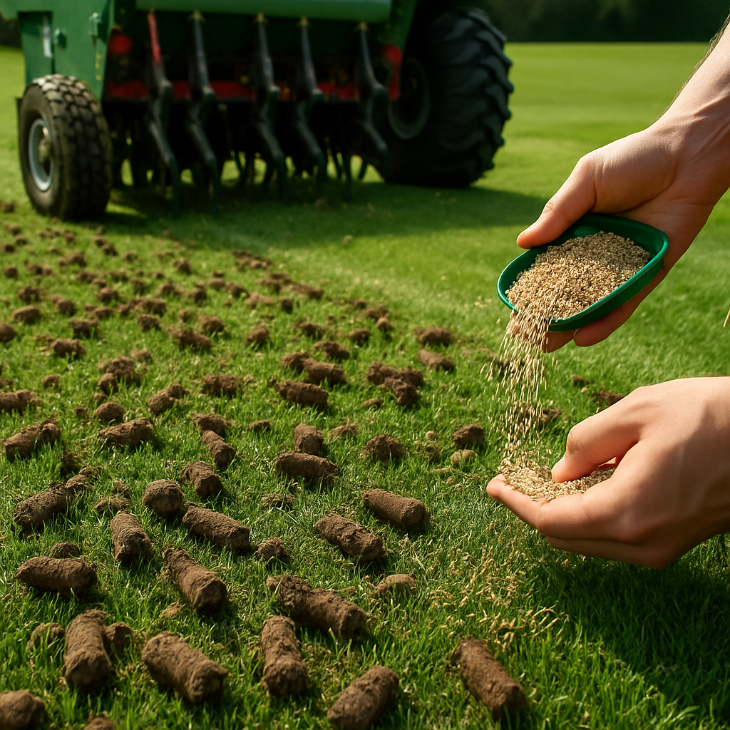 How Core Aeration and Overseeding Enhance Lawn Permeability and Stress Buffering Capacity