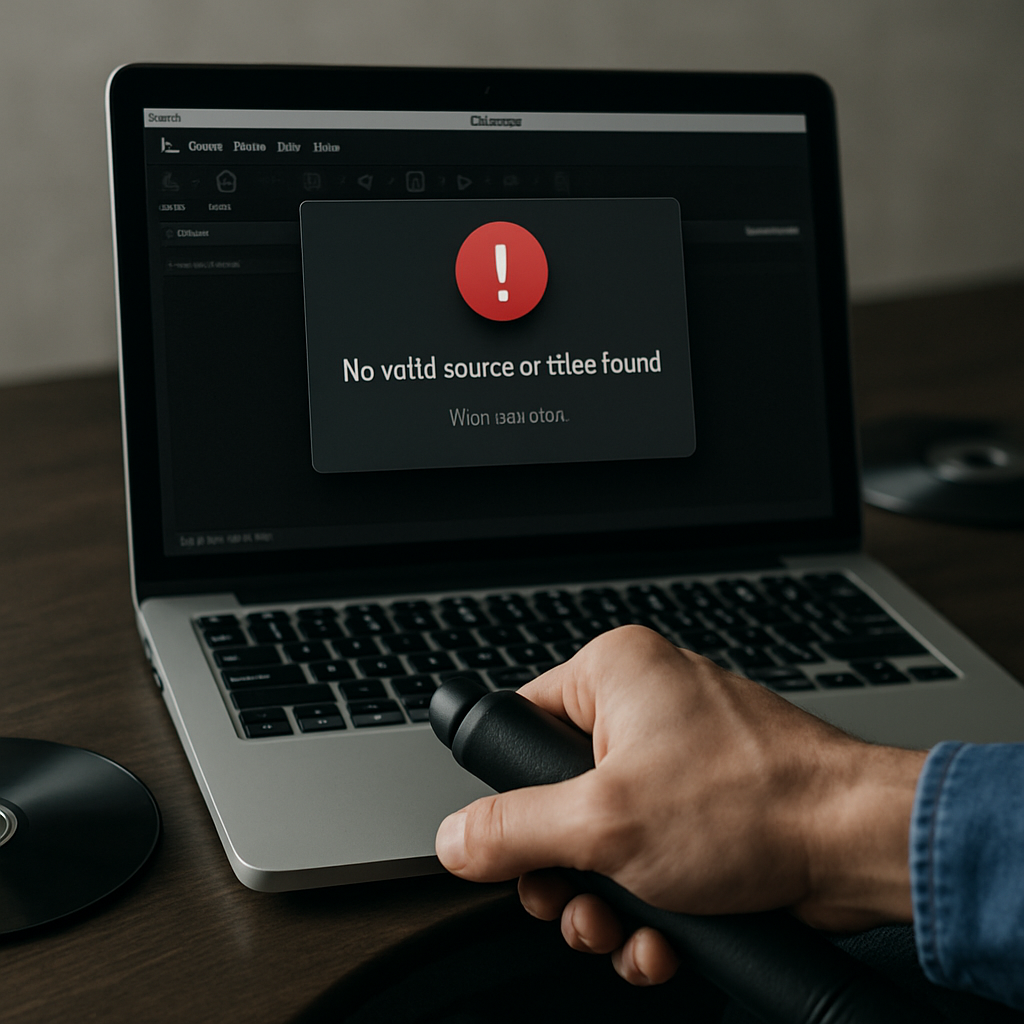 How to Fix Handbrake No Valid Source Or Titles Found Errors in Source List Items