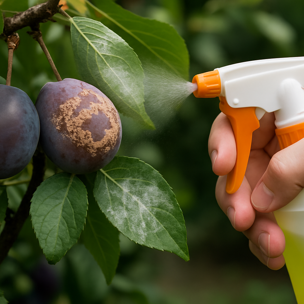 How to Use Fungicide for Brown Rot on Plums and Protect Against Powdery Mildew
