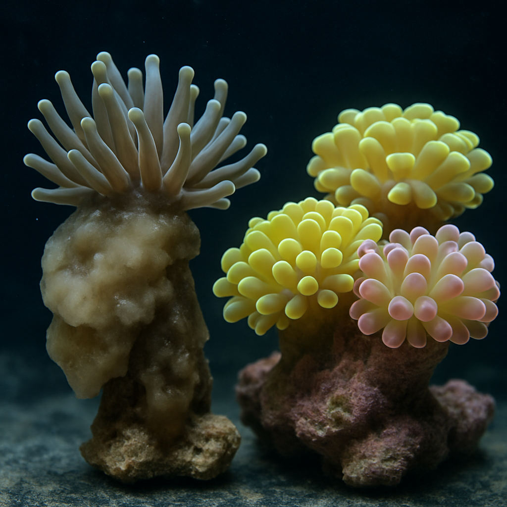 How to Control Torch Coral Brown Jelly Disease in Yellow and Pink Frogspawn Corals
