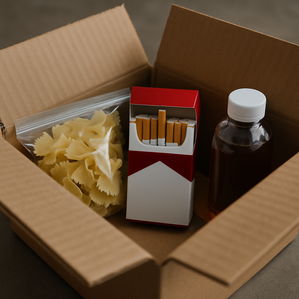 Can You Send Cigarettes Through UPS or FedEx When Shipping a Package With Food or Liquids?