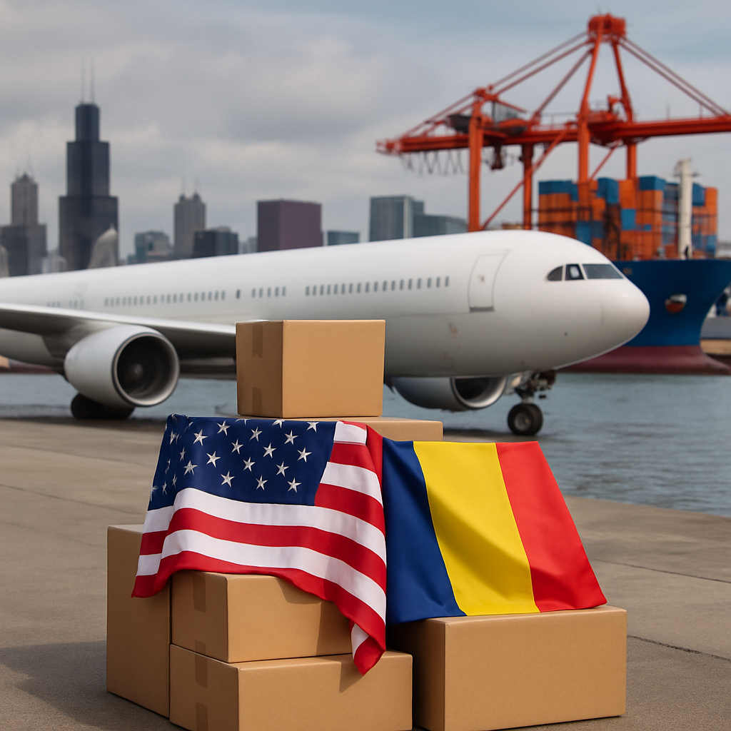 Romanian American Import Export: Shipping Packages From Chicago to Romania
