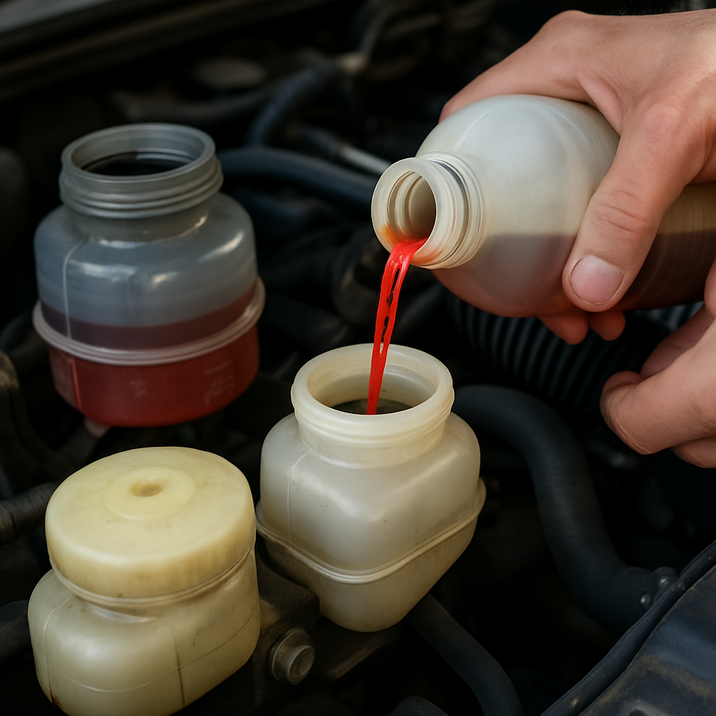 Accidentally Put Power Steering Fluid in Brake Fluid? What to Do and Why Not to Drive