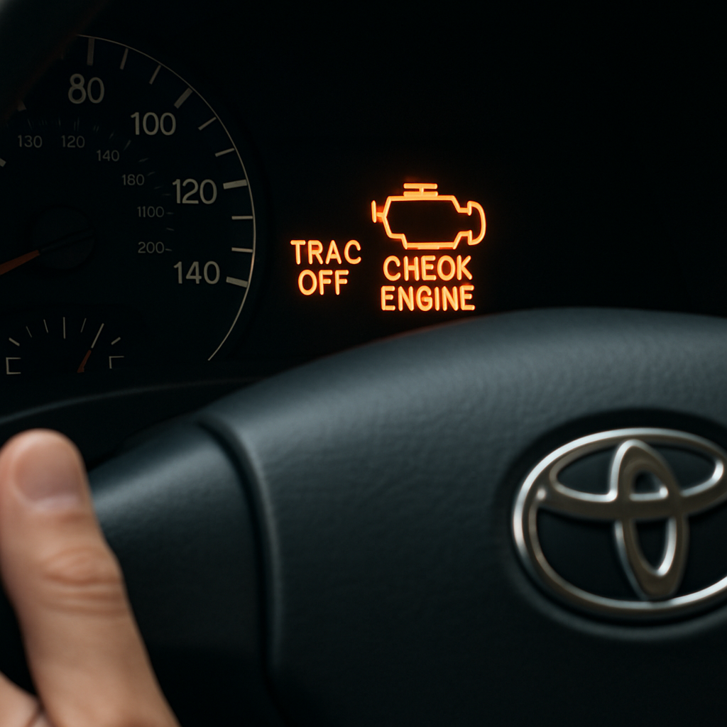 Toyota TRAC OFF and Check Engine Light: What It Means, Causes and What to Do