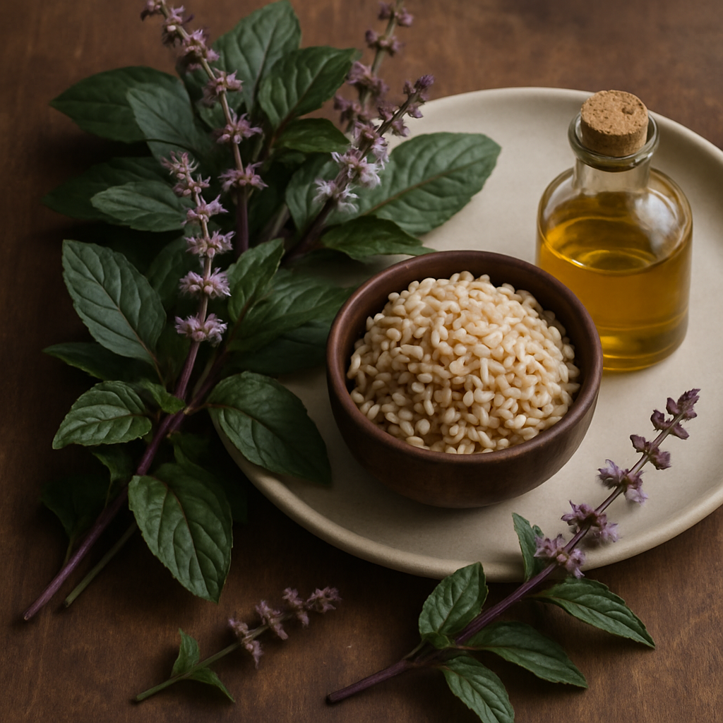 What are the African Blue Basil Benefits in Ayurveda and Healthy Plant-Based Food?