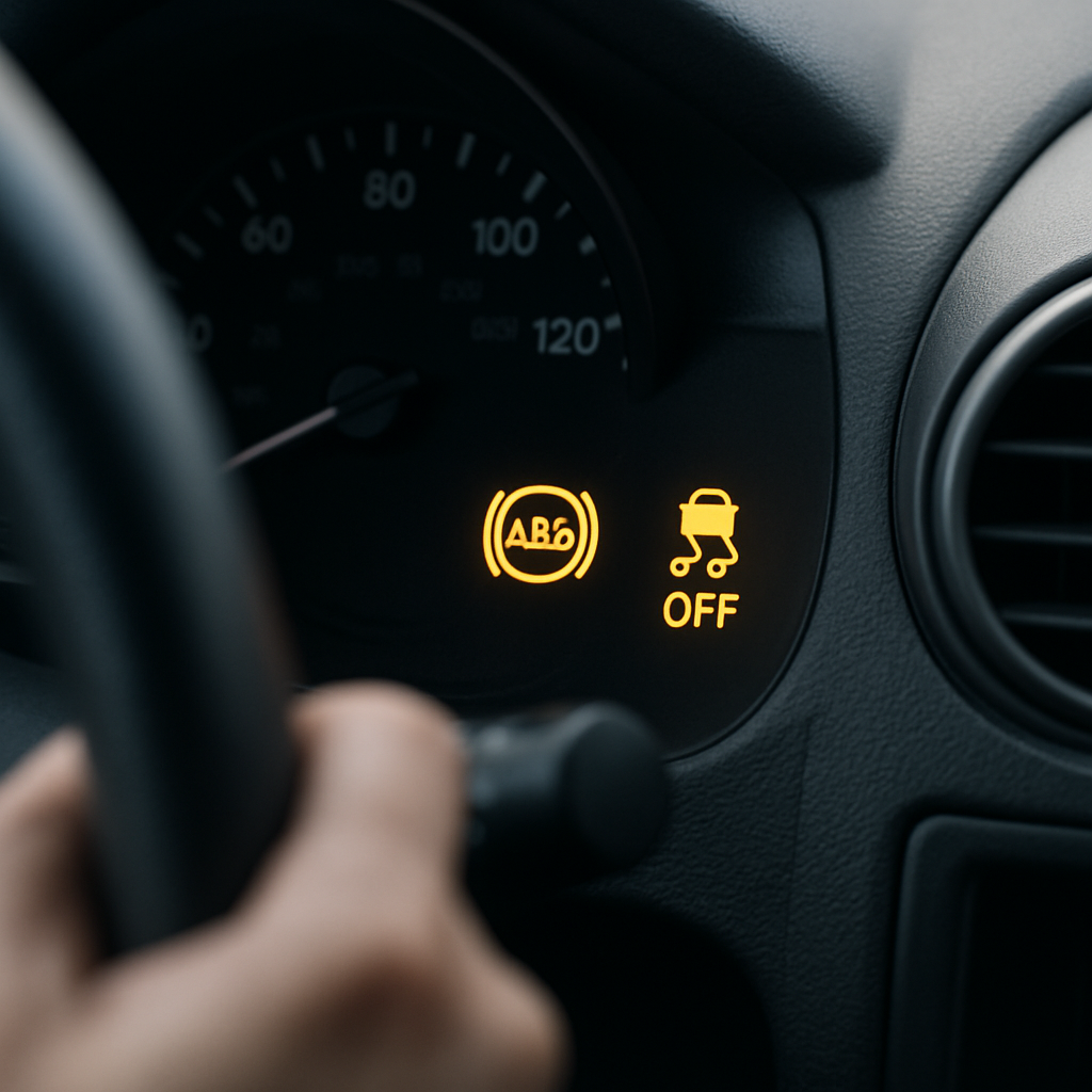 ABS and Traction Control Lights On? What It Means, Common Causes and What to Do