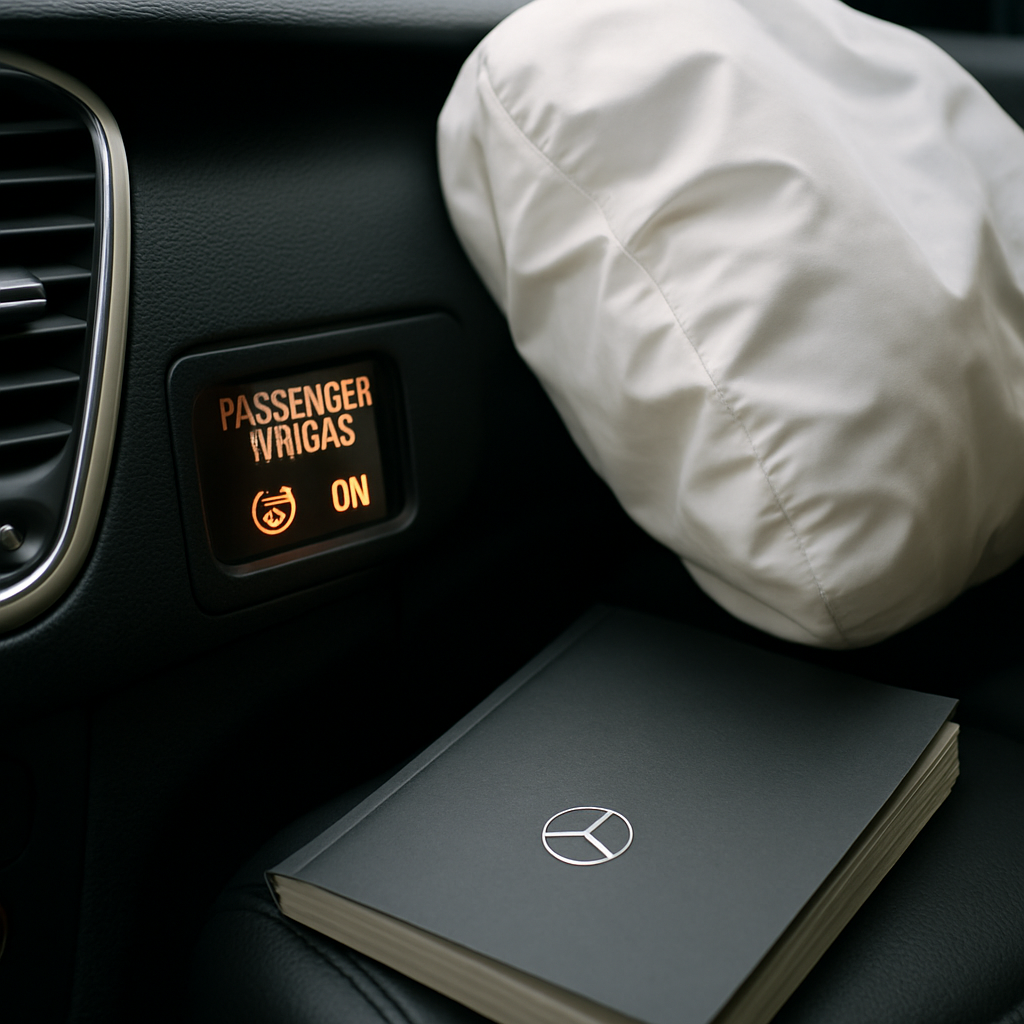 Mercedes “Front Passenger Airbag Enabled—See Operator’s Manual” Message