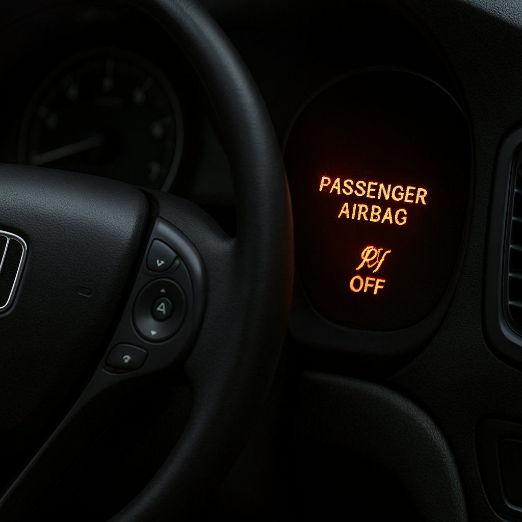 Honda Accord Passenger Airbag Light: Meaning, Status, and What to Do